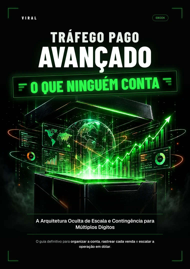 Capa do ebook Tráfego Pago Avançado: O Que Ninguém Conta